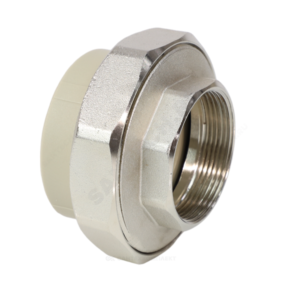 Муфта PP-R комбинированная разъемная серая Дн 32х1 1/4" ВР VALFEX 10155132Г