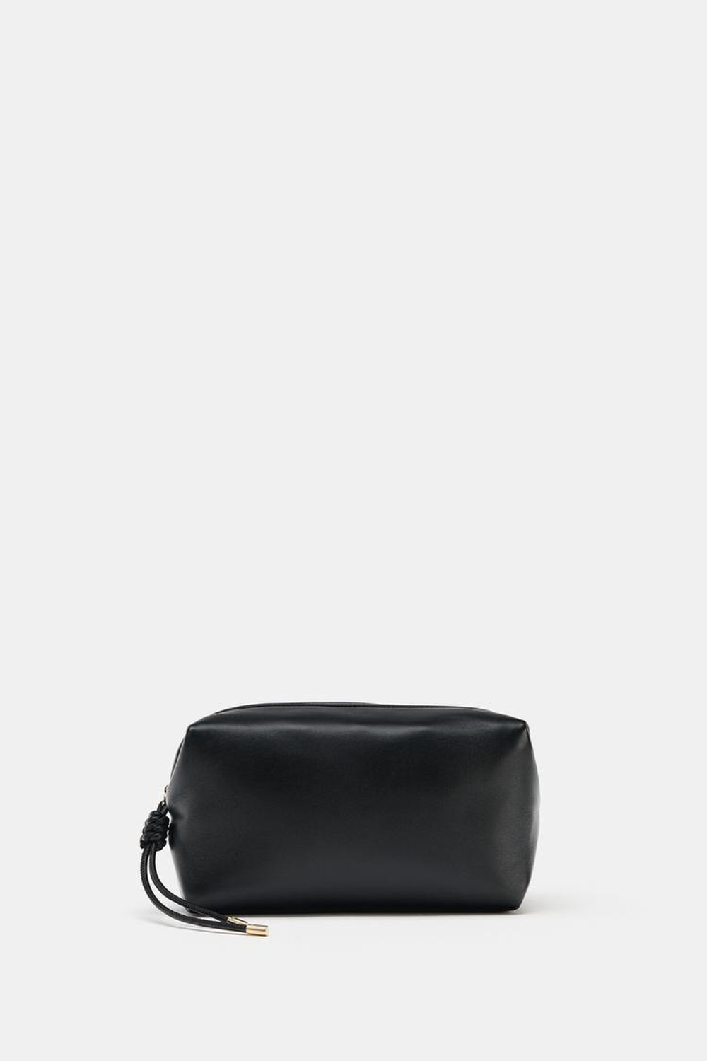 ZARA КОЖАНЫЙ НЕСЕССЕР, ЧЕРНЫЙ