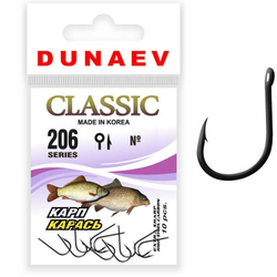 Крючок Dunaev Classic 206 #12 (упак. 10 шт)