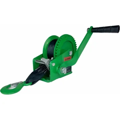 Лебедка ручная барабанная HW 500, 500 кг, лента 10 м HITCH SZ073173
