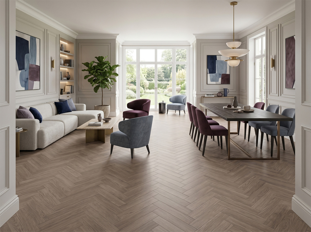 HDF Ламинат FLOORFORT Дуб Шарлотт 24004-2 НС