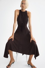 Вискозное платье с платочным низом - H&M