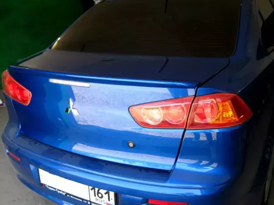 Лип-спойлер "Элегант" на крышку багажника для Mitsubishi Lancer 10