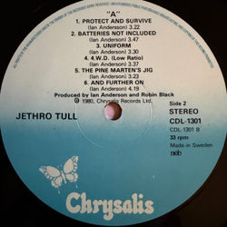 Виниловая пластинка Jethro Tull - A LP