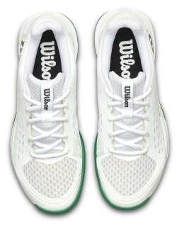 Детские теннисные кроссовки Wilson Rush Pro Jr - white/white/bosphorus