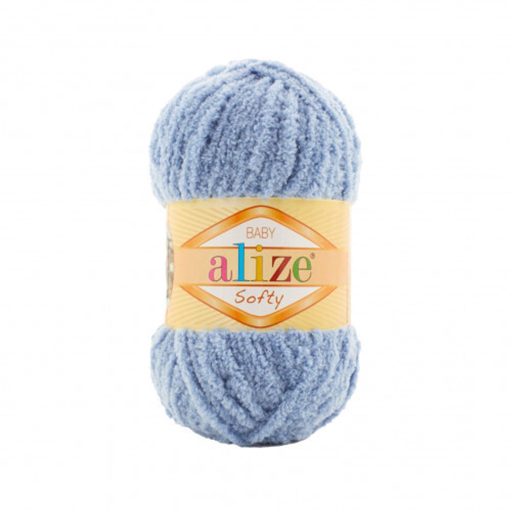 ALIZE "SOFTY" 100% Микрополиэстер, 50 гр., 115 м, Серо-голубой