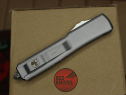 Нож Microtech Ultratech Standard S/E A+++ - серая рукоять, клинок апокалиптик