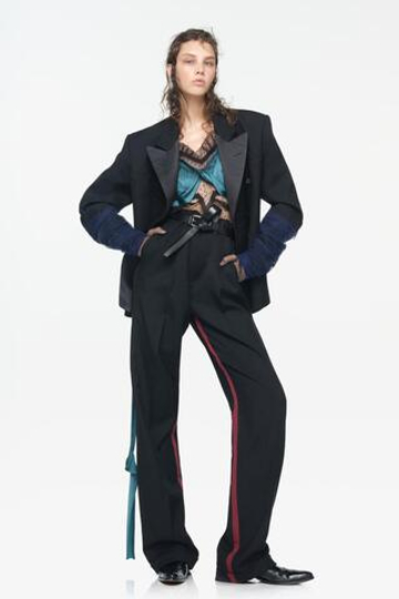 ZARA X JOHN GALLIANO БРЮКИ С КОНТРАСТНОЙ ПОЛОСОЙ — LIMITED EDITION, ЧЕРНЫЙ