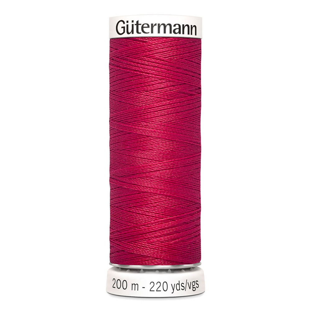 01 Нить Sew-All 100/200 м для всех материалов, 100% полиэстер Gutermann 748277 (909 малиновый)
