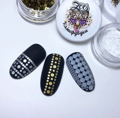 Zoo nail Камифубуки 1172 золото 2мм, 1гр