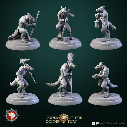 Кобольд Троглодит Драконорождённый Dragonborn Рабочий 1шт миниатюра для dnd, днд, pathfinder, фентези, Настольная игра, НРИ, Варгейм, РПГ