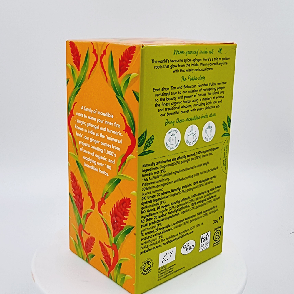 Чай травянной Pukka Three Ginger, 20 пакетиков, 50 г (из Финляндии)