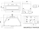 Вытяжка MAUNFELD TRAPEZE 602SGG белый