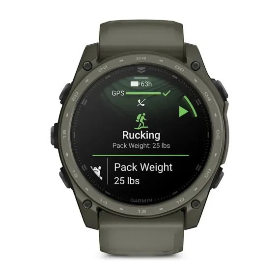 Смарт-часы Garmin tactix 8 (51 мм) AMOLED Cerakote® Coating с Applied Ballistics Ultralight, оливково-зеленый