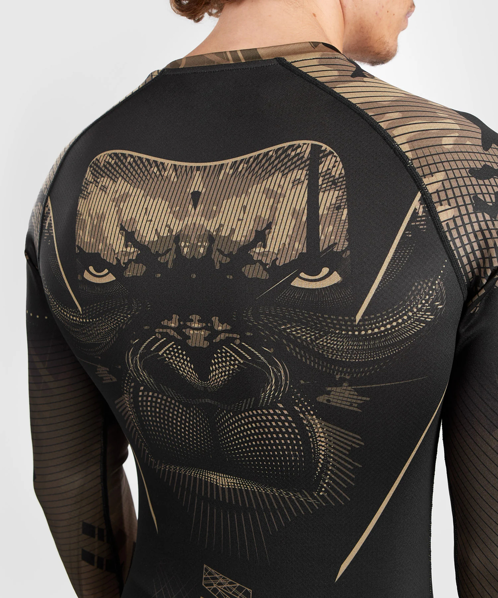 Рашгард Venum Gorilla Jungle Sand/Black L/S
