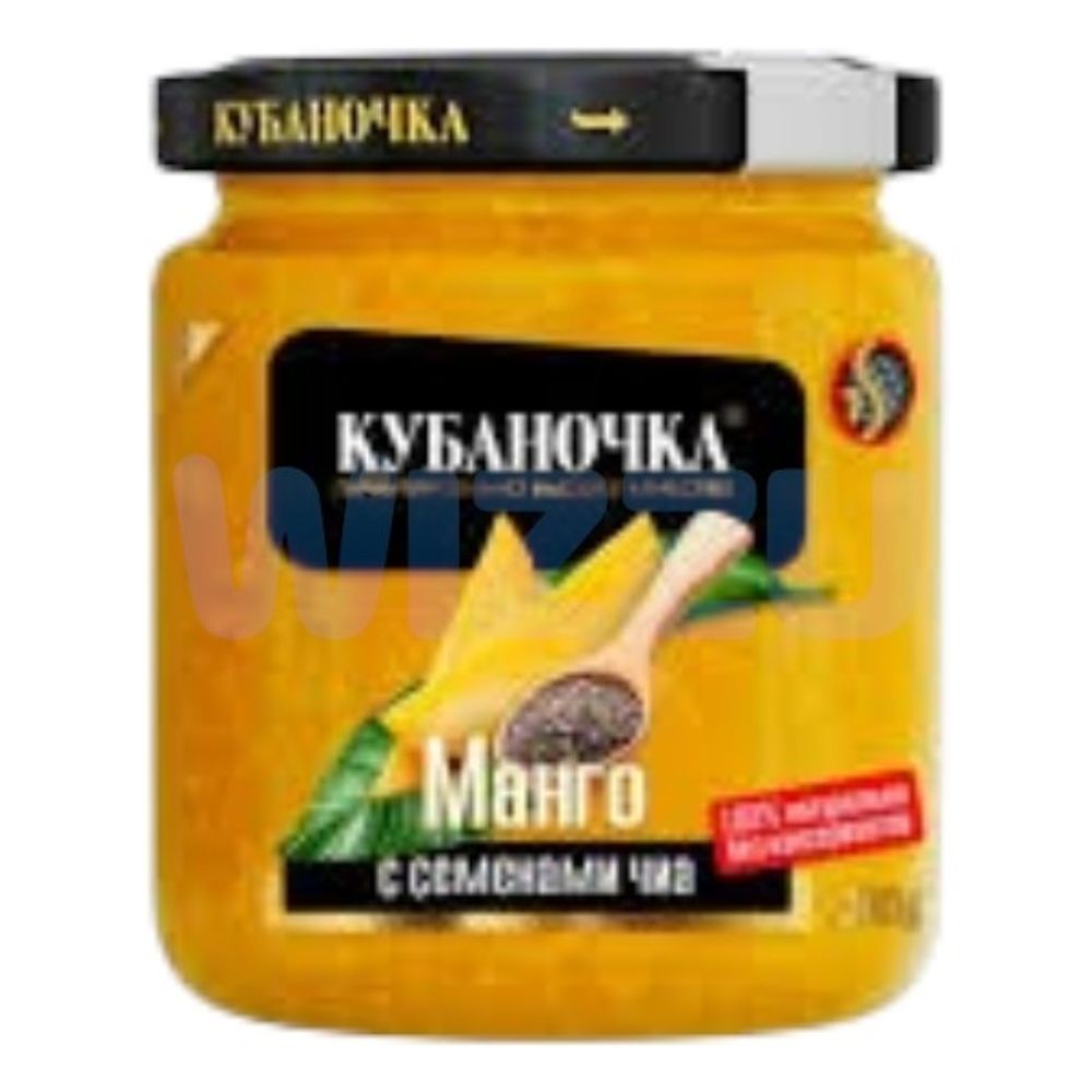 Десерт фруктовый манго с семенами чиа ТМ Кубаночка ст/б 280 гр