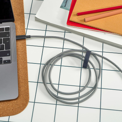 IKEA RUNDHULT  (ИКЕА РУНДХУЛТ)  -  Кабель USB-C - USB-C - чёрный/белый 1,5 м/100 Вт