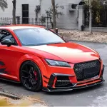 Карбоновые канарды переднего бампера на передний бампер для AUDI TT 2018 - 2023 Ауди