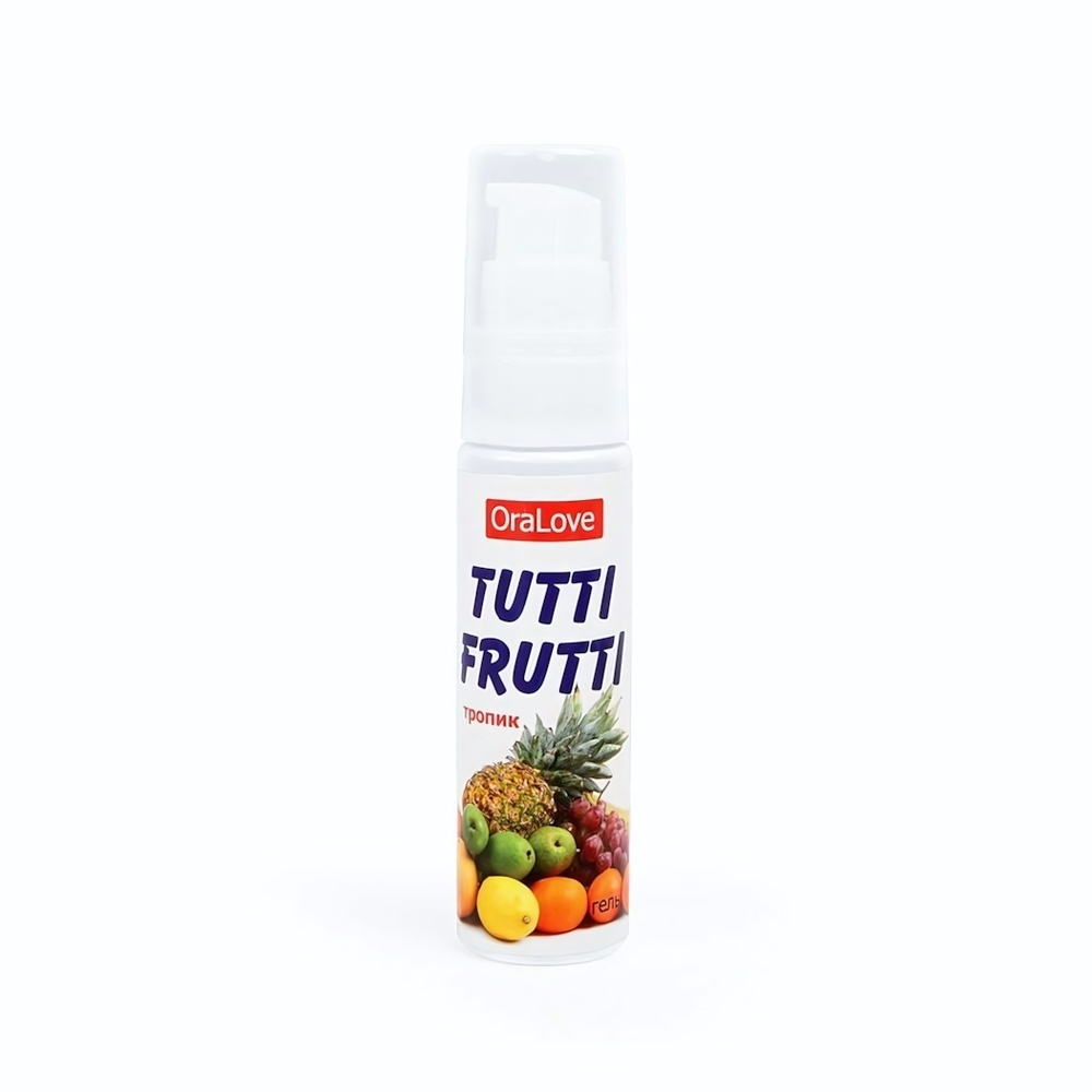 Гель-смазка Tutti-Frutti со вкусом тропических фруктов - 30 гр.