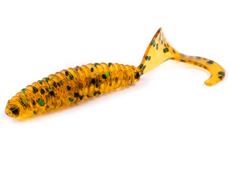Слаги съедобные искусственные Lucky John ULTRAWORM Curly 3in (76.2 мм), цвет PA19, 7шт.