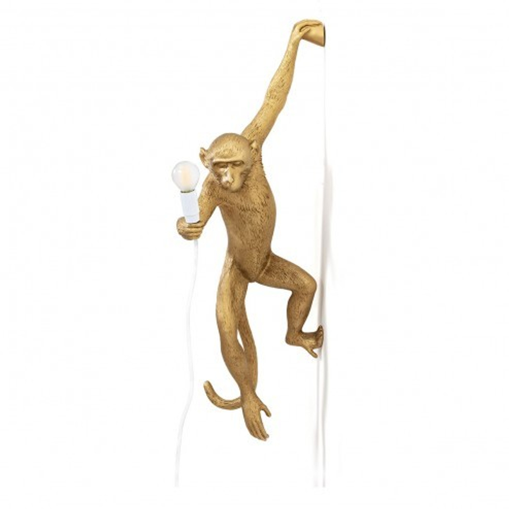 Wall design lamp design lamp  Monkey by Seletti (Gold)