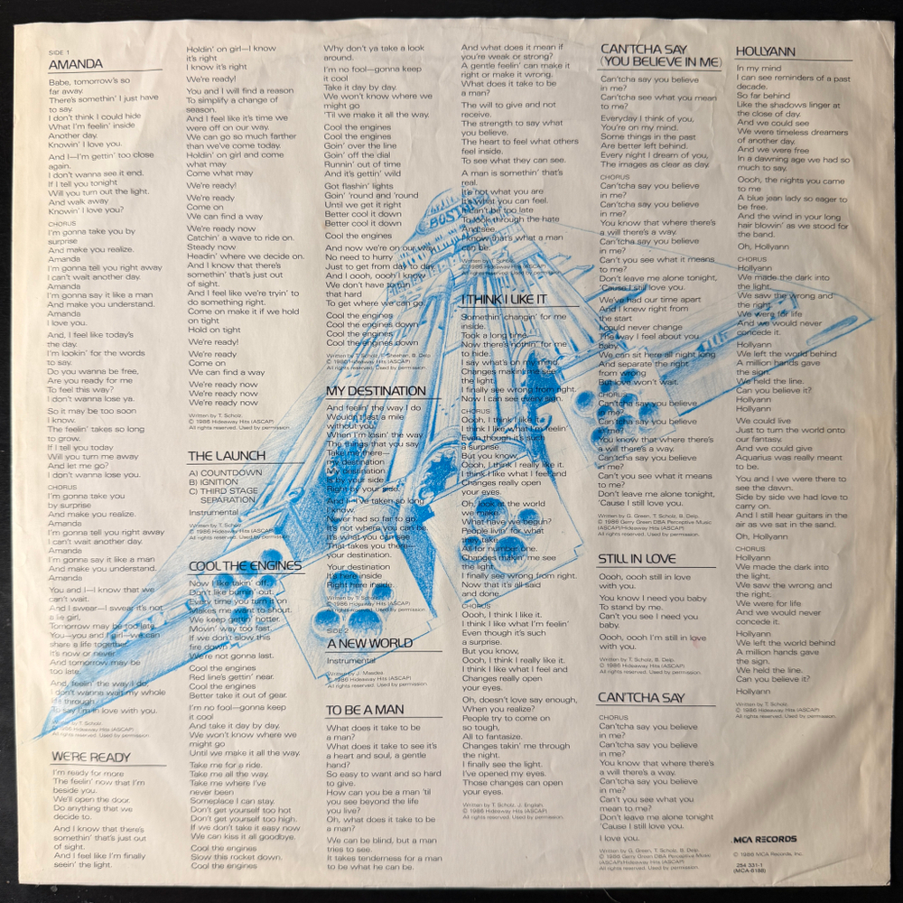 Boston- Third Stage (Европа 1986г.)