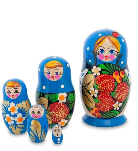 Народные промыслы МР-27/23-A Матрешка 5м «Настя» мал.