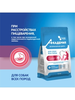 Академия Корм для собак 1,5кг