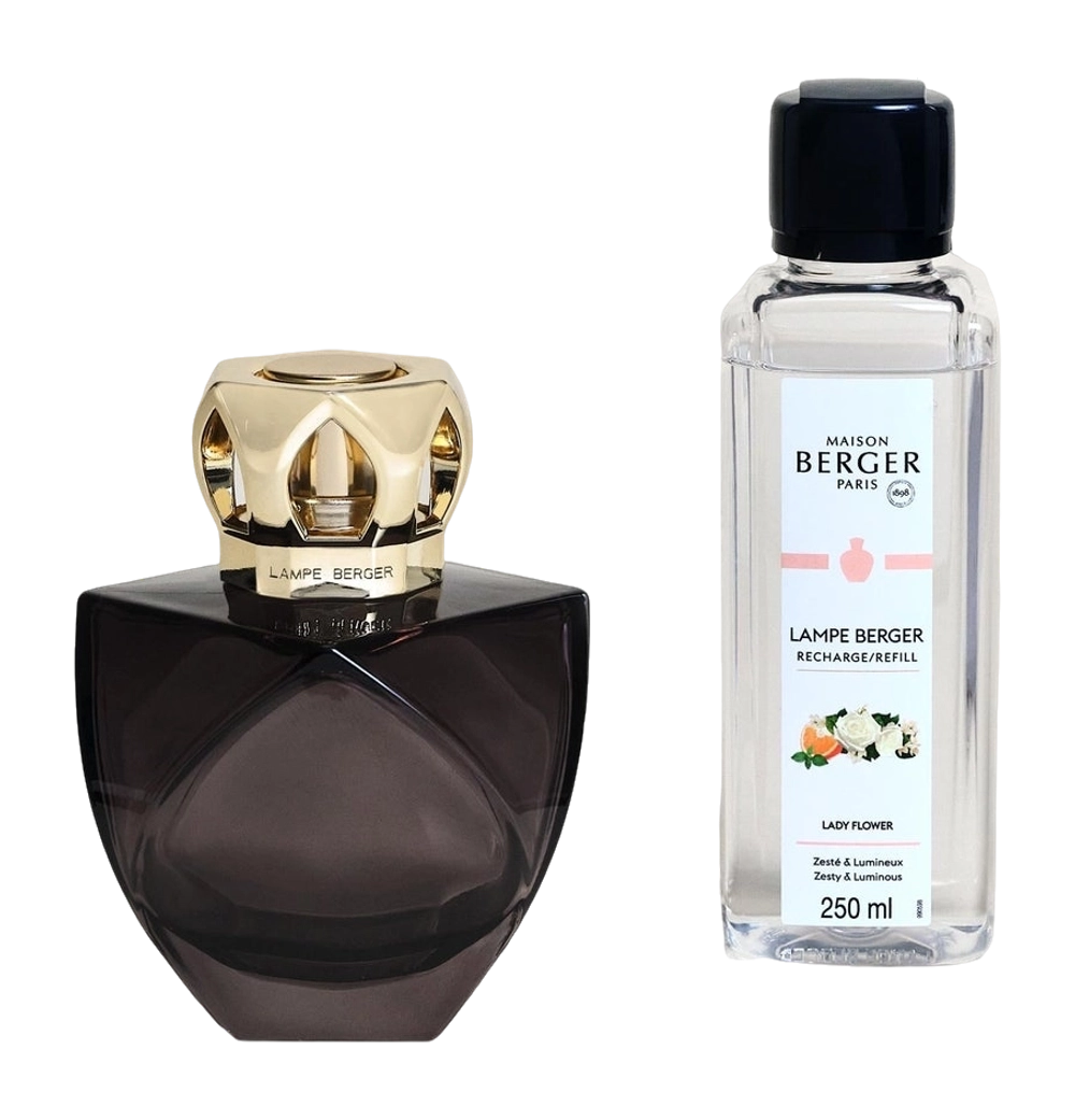 Maison Berger Paris Ароматическая лампа Eternity черная + масло Lady Flower MBP-4850