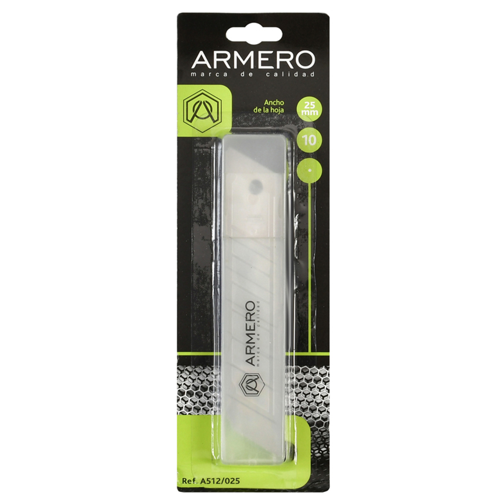 Лезвие сегментное Armero A512/025, 25 мм, 10 шт