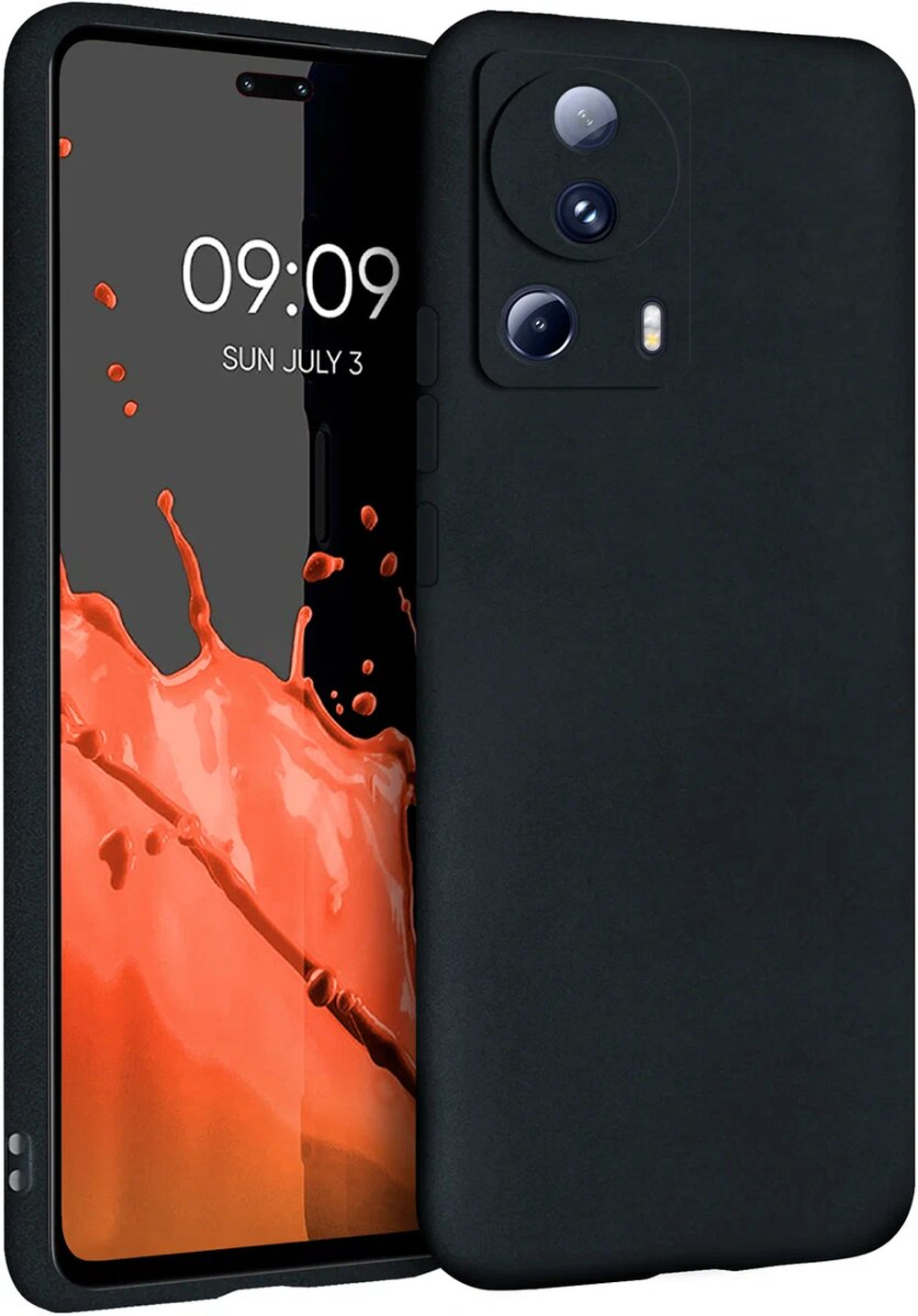 Мягкий Soft Touch чехол из силикона для XIAOMI 13 LITE с бархатной подкладкой