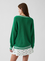 Свитер Gap × Malbon, 100% хлопок, свободного кроя - GAP