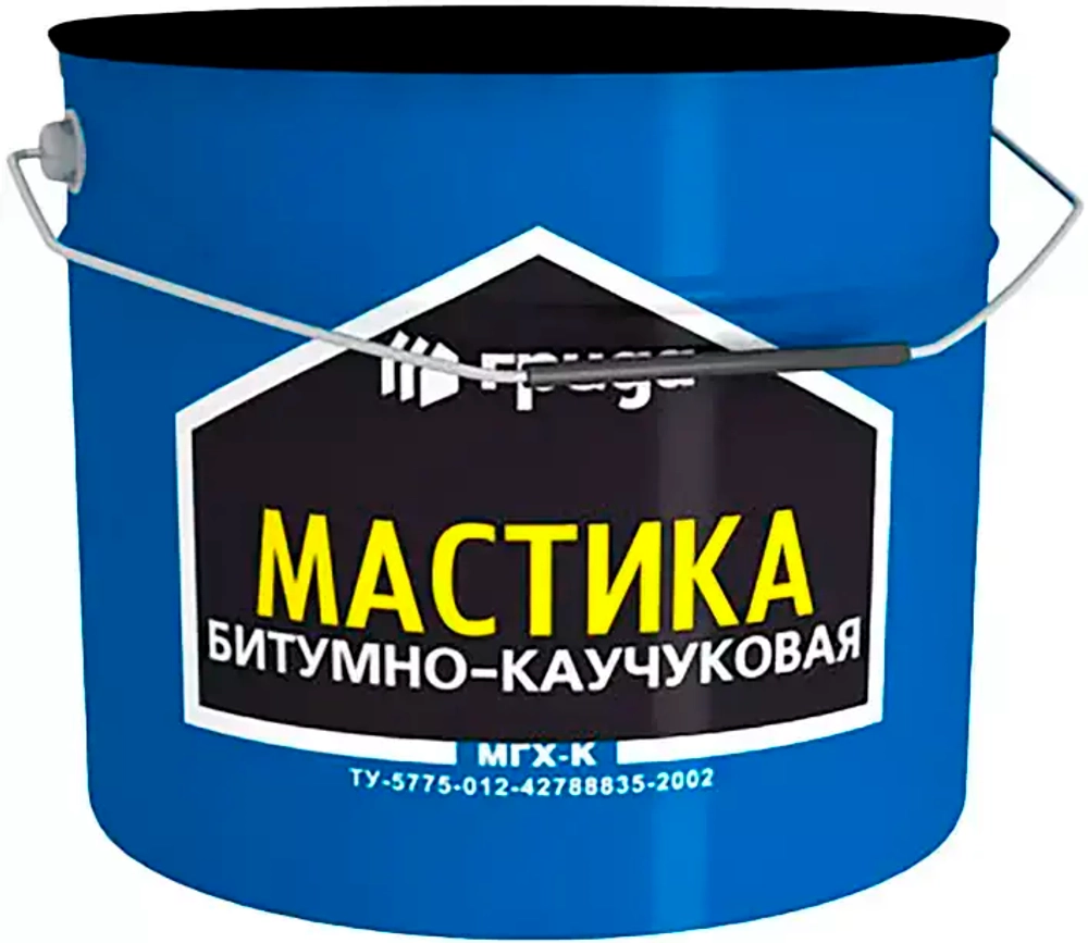 Мастика гидроизоляционная каучуко-битумная Грида МГХ-К 10 кг