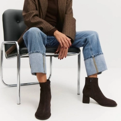 Ботильоны Inga Chocolate  Suede