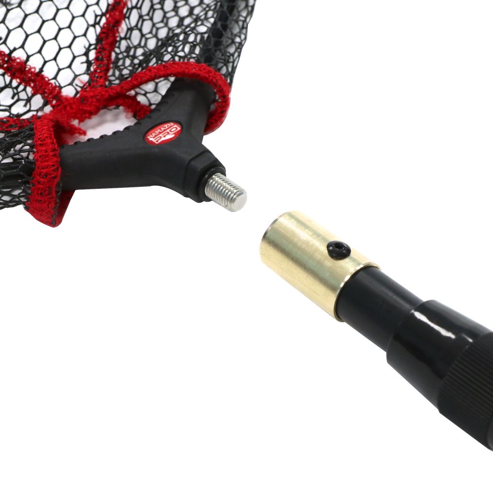 Подсачек складной телескопич. Namazu Pro NoKnot Net PVC, L- 200 см, овальный обод 55х45 см, PVC/25/