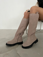 Сапоги из натуральной замши