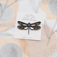 Брошь "Стрекоза" с кристалликами Swarovski