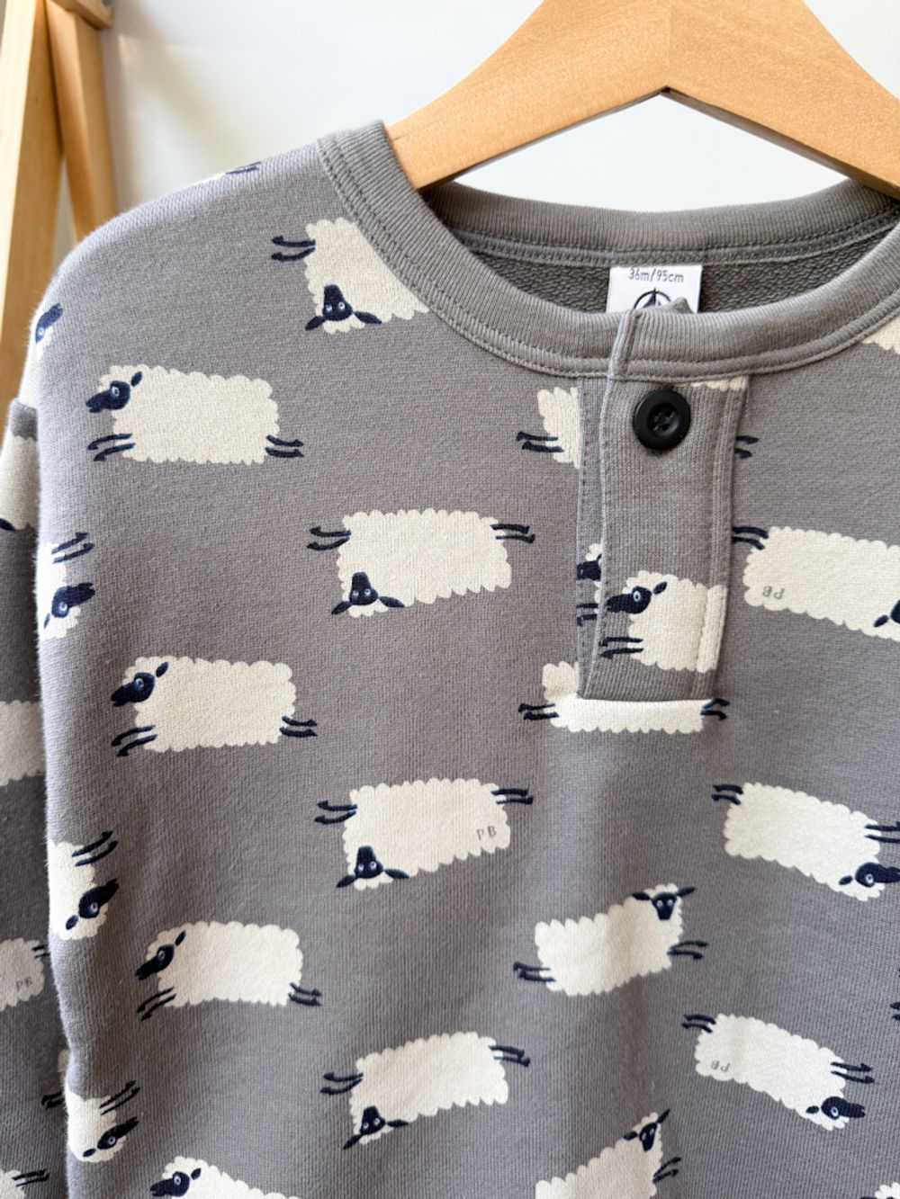 Новый хлопковый свитшот Petit Bateau, 98