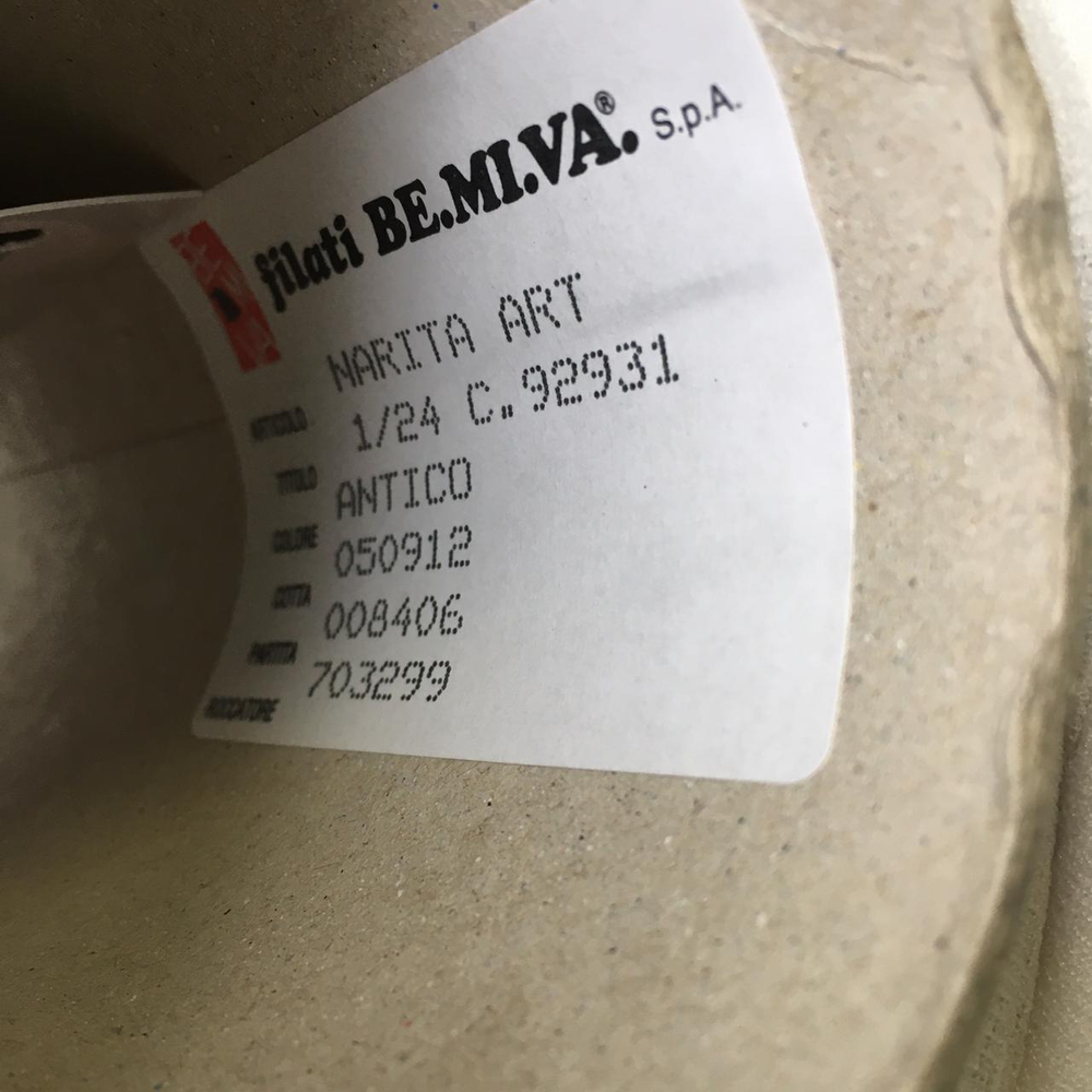 NARITA - Be.Mi.Va; вискоза, люрекс, п/а; 2400м/100гр; col. Antico, цвет: розово-бело-коричневый с золотым люрексом; S301