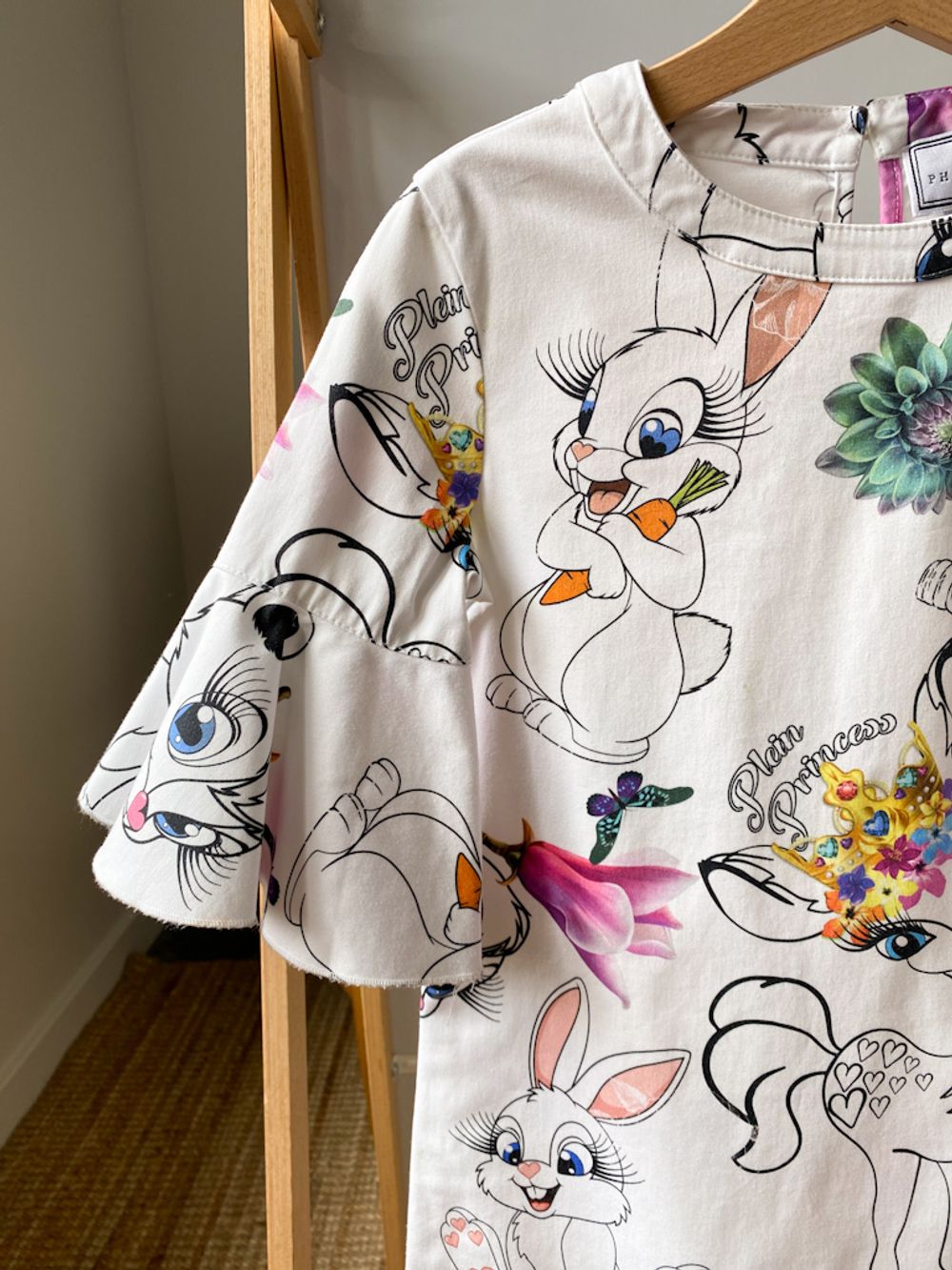 Хлопковое платье Philipp Plein, 140