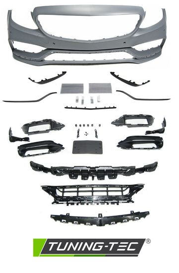 Бампер передний SPORT BLACK для MERCEDES W205