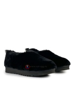 HAILEY FLUFF SLIPPERS Black
