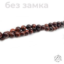 Нить бусин бычий глаз 10 мм