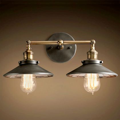 Светильник Скон Дабл Restoration Hardware DTL9105-M