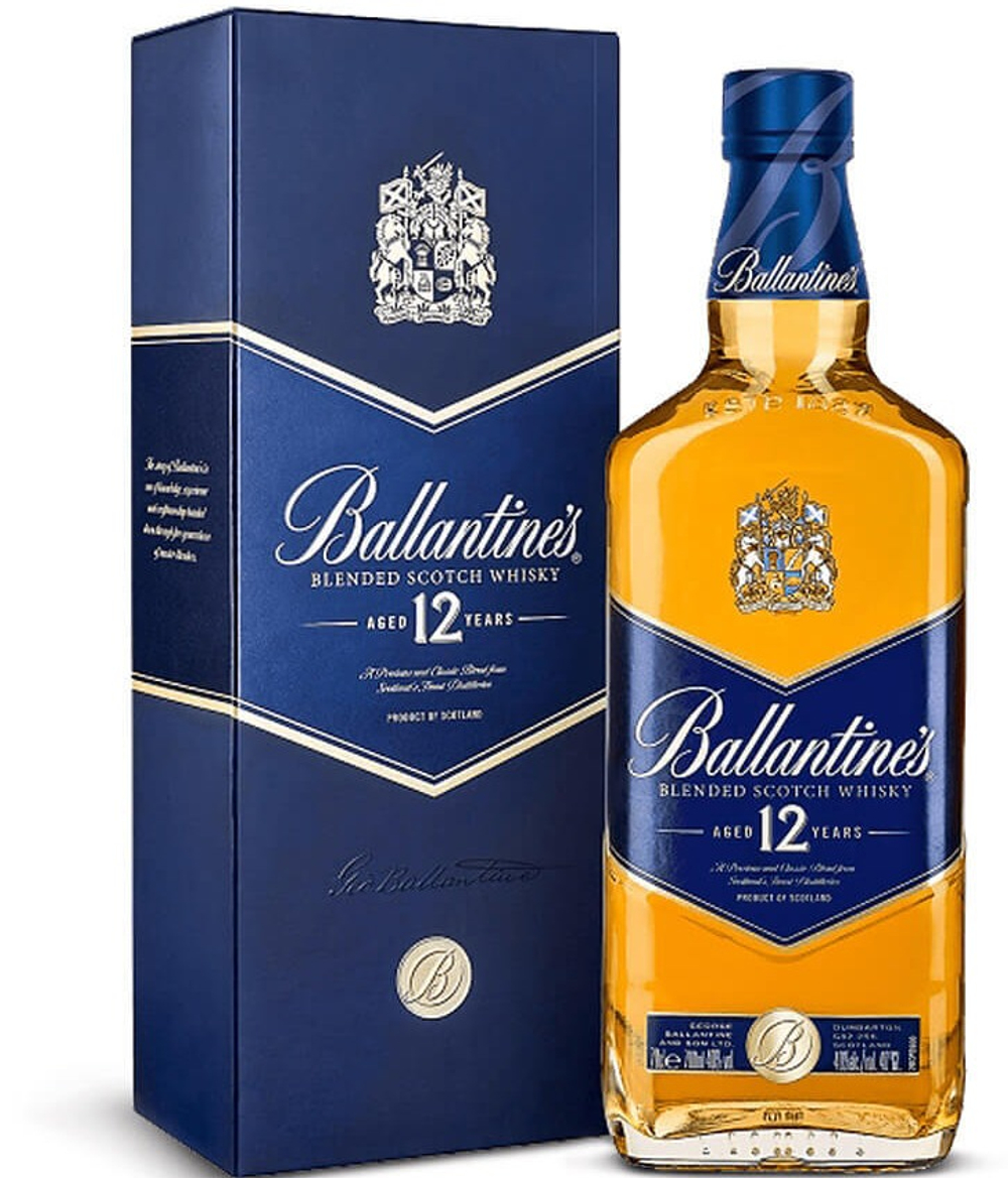 Виски Ballantine's 12 Y.O. 0,7 л. В подарочной коробке