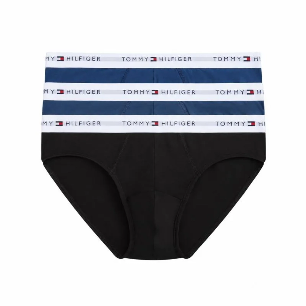 Мужские спортивные боксеры Tommy Hilfiger Stretch Cotton Brief 3P - carbon navy