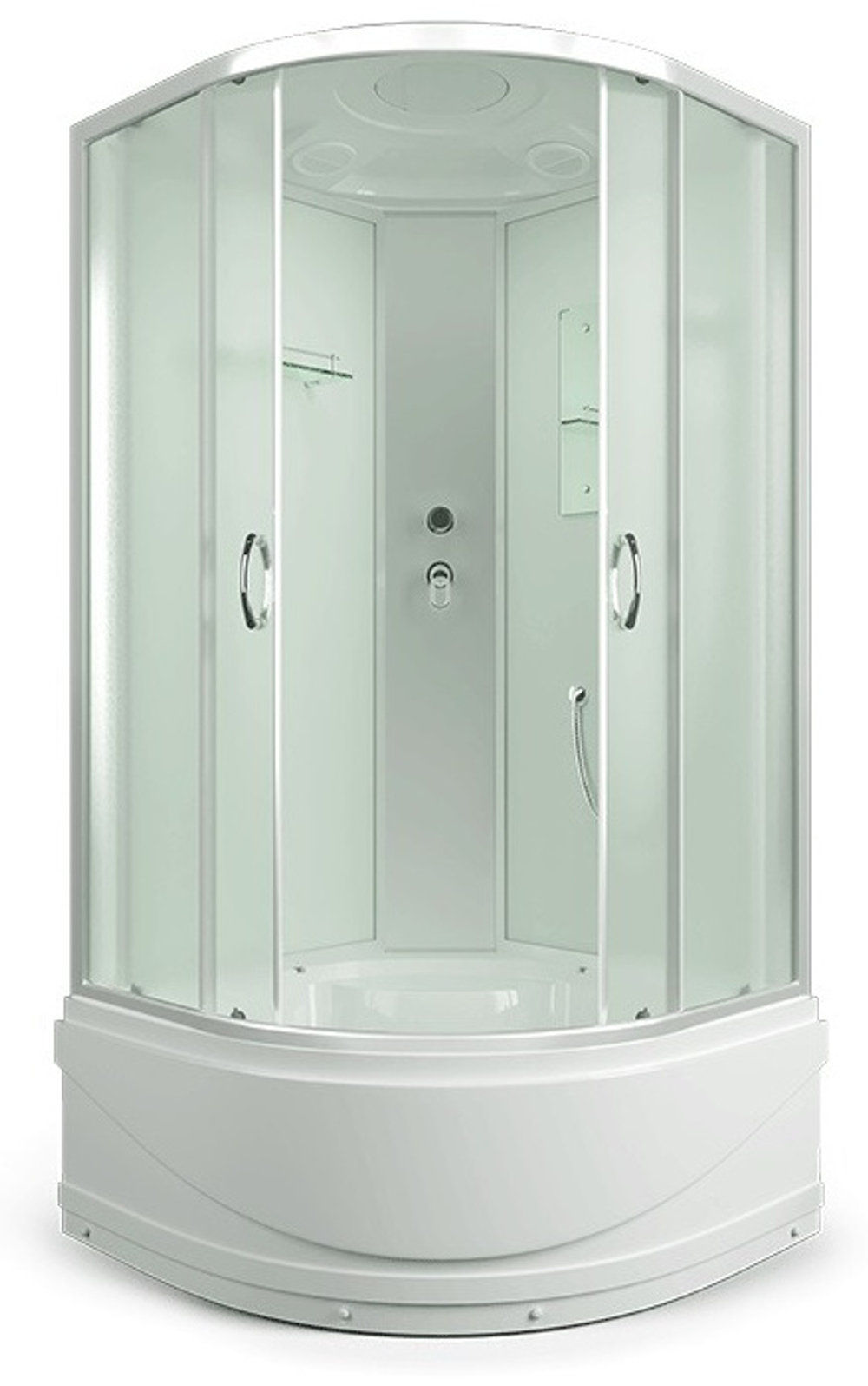 Душевая кабина ERLIT ER3508TP-C3-RUS 800*800*2150 высокий поддон, матовое стекло