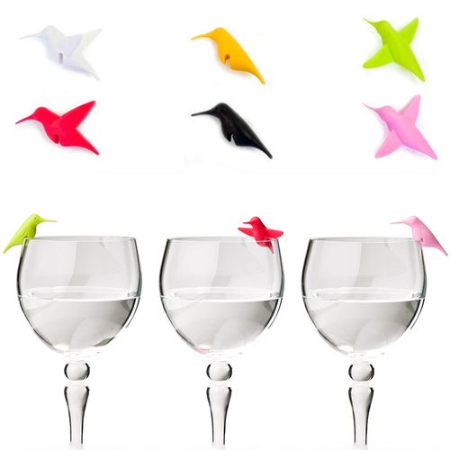 Набор маркеров для бокалов humming bird, 6 шт.