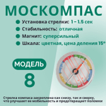 Компас жидкостный Москомпас Модель 8GTR водонепроницаемый