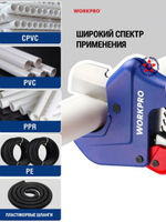 Труборез храповый до 60 мм WORKPRO WP301007